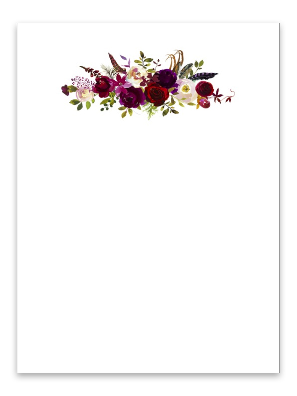 Blank Rouge Spray Large Card